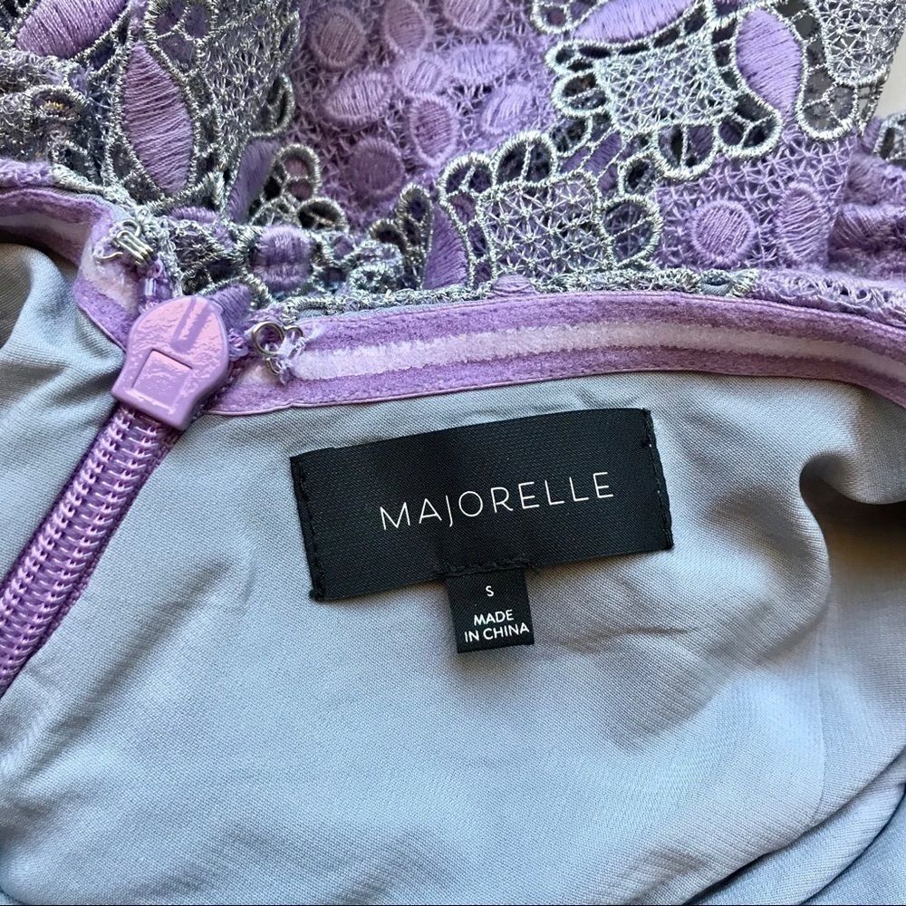 New Majorelle Oracle Ruffle Tier Purple Gown - Picture 7 of 8